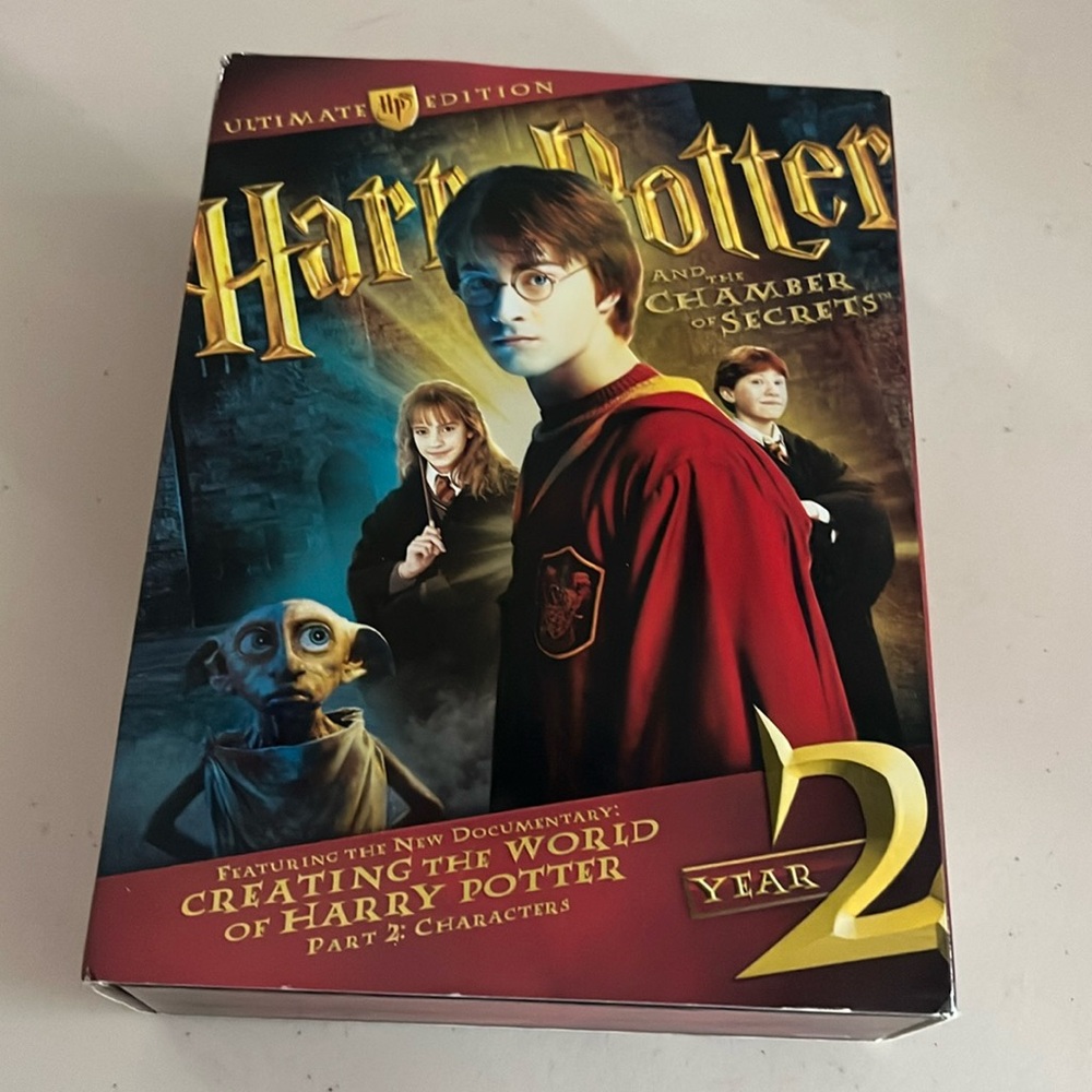 Harry Potter dvd and the chamber of secrets Ultimate edition. Year 2. Used